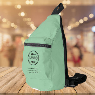 Berufliches Branding Minimalistische Logos Minze g Crossbody Bag