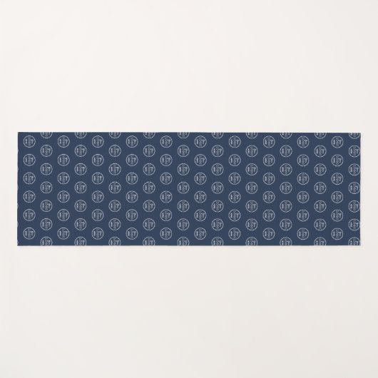 Berufliches Branding Minimalistische Logos Navy Bl Yogamatte (Vorderseite (Horizontal))