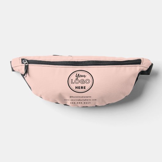 Berufliches Branding Minimalistische Logos Rosa Bauchtasche (Ablage )