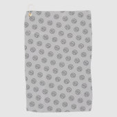 Berufliches Branding Minimalistische Werbebotschaf Golfhandtuch (Vorderseite)