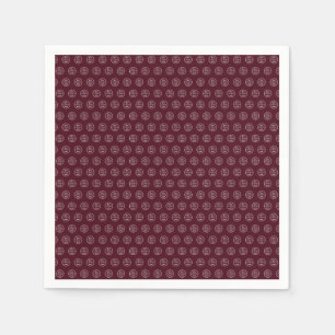 Berufliches Branding Minimalistisches Logo Burgund Serviette