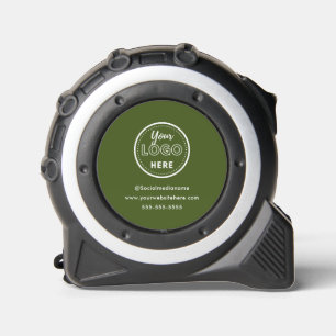 Berufliches Branding Minimalistisches Moss-Grün-Lo Maßband