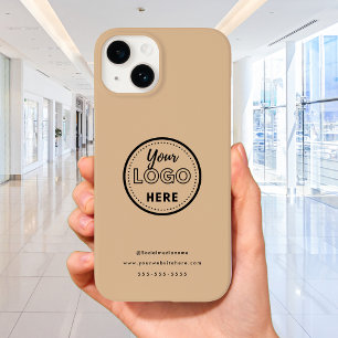 Berufliches Branding - Minimalistisches rustikales Case-Mate iPhone 14 Hülle