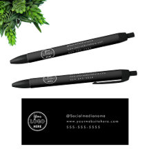 Berufliches Branding Minimalistisches Schwarzes Lo