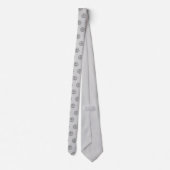 Berufliches Branding Minimalistisches, weich graue Krawatte (Rückseite)