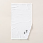 Berufliches Branding Minimalistisches weißes Werbe Badhandtuch Set (Handtuch)