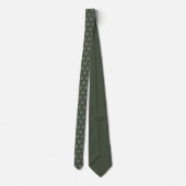 Berufliches Branding - Modern Forest Green Logo Krawatte (Rückseite)