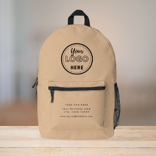 Berufliches Branding Modernes rustikales Werbelogo Bedruckter Rucksack
