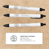 Berufliches Branding-Werbelogo Weiß Kugelschreiber