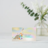 Berufliches Broom Spray Flasche Holografisch Visitenkarte (Stehend Vorderseite)