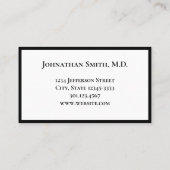 Berufliches Büro für Schwarz-weiße Vorlage Terminkarte (Rückseite)