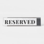 Berufliches Büro reserviert Schreibtischnamensplat Schreibtischnamensplakette (Vorderseite )
