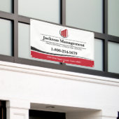 Berufliches Business-Banner mit Ihrem Logo Banner (Äußeres Gebäude)