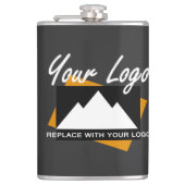 Berufliches Business Design Flachmann (Vorderseite)