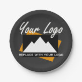 Berufliches Business Design Pappteller (Vorderseite)