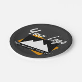 Berufliches Business Design Pappteller (Schrägansicht)