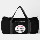 Berufliches Business Extravaganz Schwarz Custom Duffle Bag (Vorderseite)