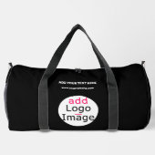 Berufliches Business Extravaganz Schwarz Custom Duffle Bag (Rückseite)
