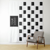 Berufliches Business-Logo - Hintergrund Wandteppich (Beispiel)