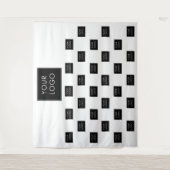 Berufliches Business-Logo - Hintergrund Wandteppich (Vorderseite)