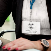 Berufliches Business-Logo l Mitarbeiter-ID weiß Ausweis