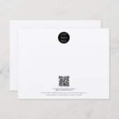 Berufliches Business Logo QR Code Rustikale Kraft Mitteilungskarte (Vorne/Hinten)