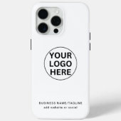 Berufliches Business-Logo und Text als weiße Marke Case-Mate iPhone Hülle (Rückseite)