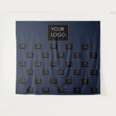 Berufliches Business-Logo Wandteppich (Vorderseite (Horizontal))