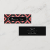 Berufliches Chic Cayenne Square-Muster Mini Visitenkarte (Vorne/Hinten)