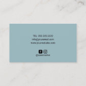 Berufliches Chiropraktikum-Logo Visitenkarte (Rückseite)