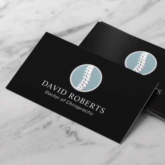 Berufliches Chiropraktikum-Logo Visitenkarte