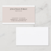 Berufliches Clean Graphic Design Elegant Schlicht Visitenkarte (Vorne/Hinten)