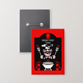 Berufliches Cook-Geschenk Button (Vorderseite/Rückseite)