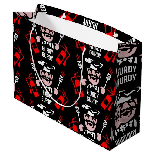 Berufliches Cook-Geschenk Große Geschenktüte (Rückseite Schrägansicht)