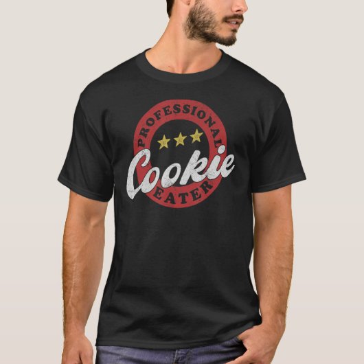 Berufliches Cookie Eater Vintag Cookie Lover T-Shirt (Vorderseite)