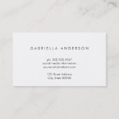 Berufliches Corporate Minimalistisch Visitenkarte (Rückseite)