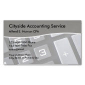 Berufliches CPA-Visitenkarten-Magnet Magnetische Visitenkarte (Vorderseite)