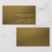 Berufliches Creative Elegant Gold Look Luxus Visitenkarte (Vorne/Hinten)