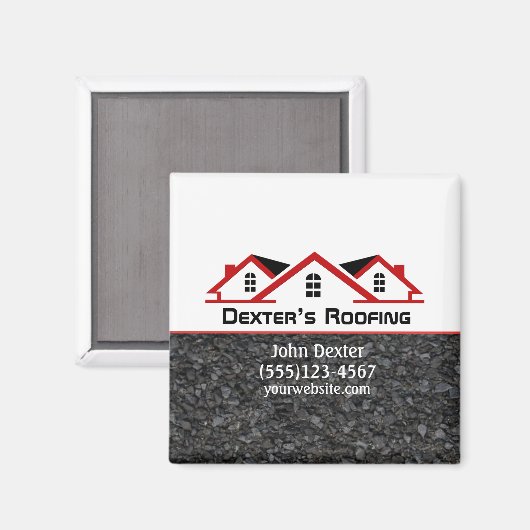 Berufliches Dachunternehmen Magnet (Vorderseite/Rückseite)