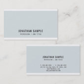 Berufliches Design Blue Minimalistisch Modern Schl Visitenkarte (Vorne/Hinten)