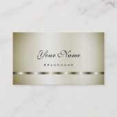 Berufliches Design der luxuriösen Platinfarben Visitenkarte (Vorderseite)