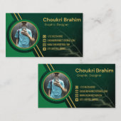 Berufliches Design der Visitenkarte (Vorne/Hinten)