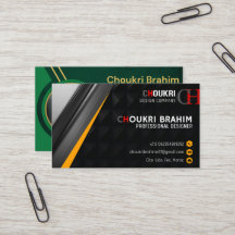 Berufliches Design der Visitenkarte