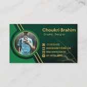 Berufliches Design der Visitenkarte (Rückseite)