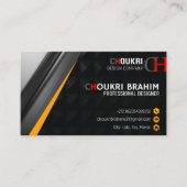 Berufliches Design der Visitenkarte (Vorderseite)