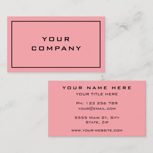 Berufliches Design der Visitenkarte für Unternehme (Vorne/Hinten)