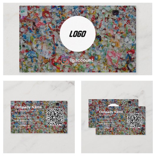 Berufliches Design des Abholservice von Junk Visitenkarte