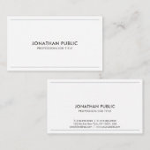 Berufliches Design Elegante Moderne Saubere Schlic Visitenkarte (Vorne/Hinten)