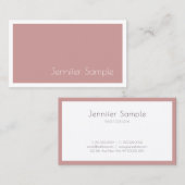 Berufliches Design Elegante Saubere moderne Zimmer Visitenkarte (Vorne/Hinten)