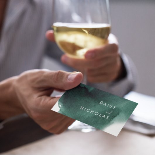 Berufliches Design für Smaraggrün Visitenkarte